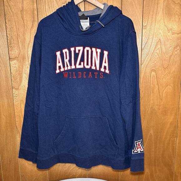 Arizona Wildcats Hoodie 2XL Navy Captivating Pullover Sweatshirt NCAA College - Picture 3 of 6